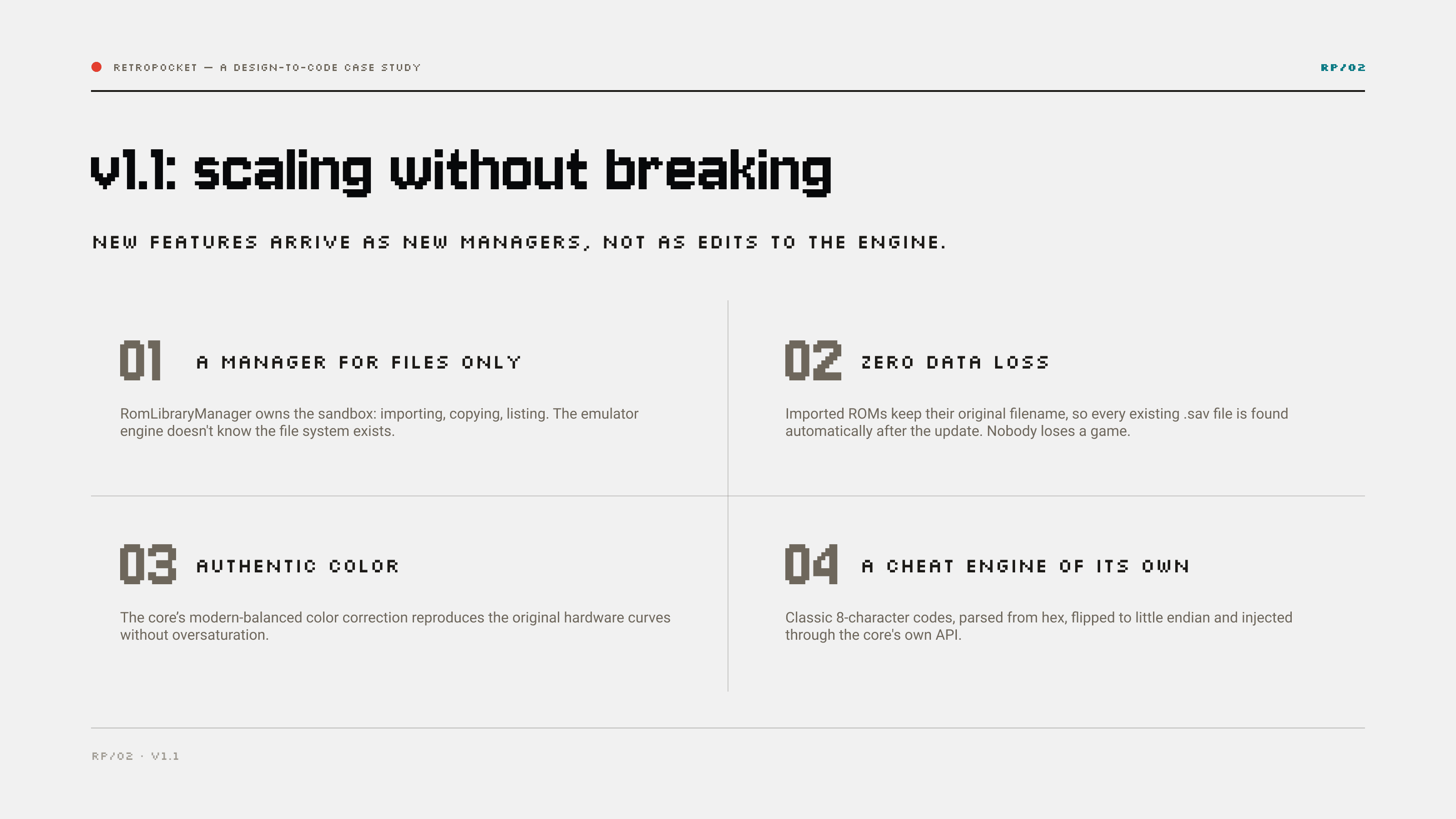 v1.1: scaling without breaking — a manager for files only, zero data loss on update, authentic color correction and a cheat engine of its own